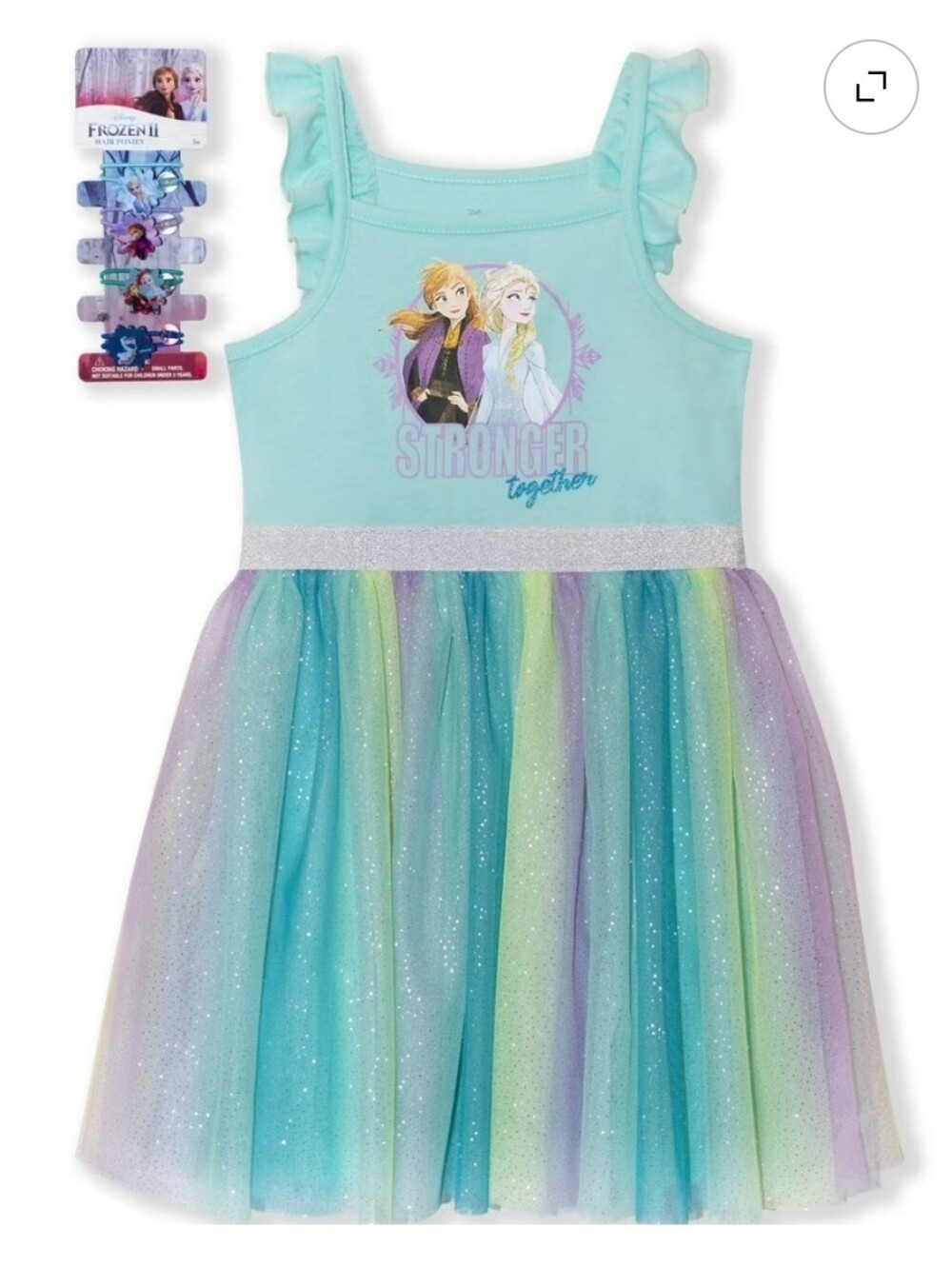 Disney Frozen tulle dress Size 6x Like New